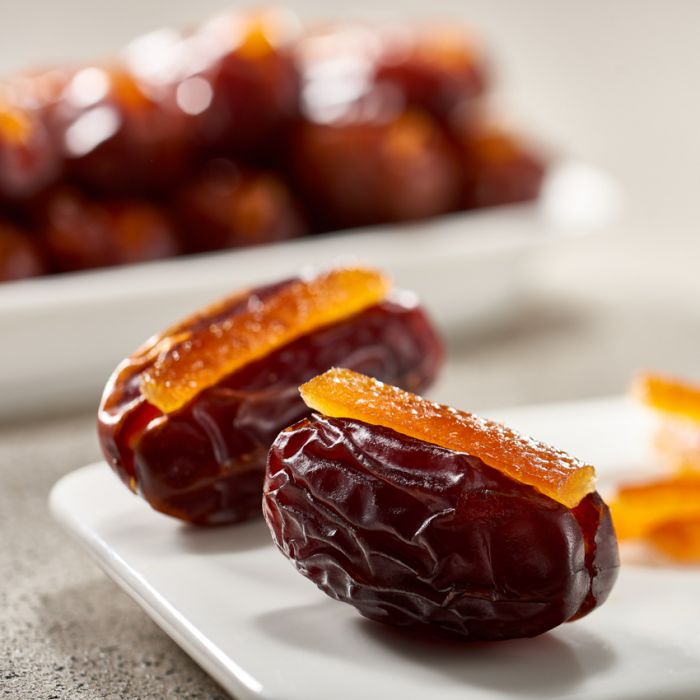 Khidri Dates with Candied Orange Peel
